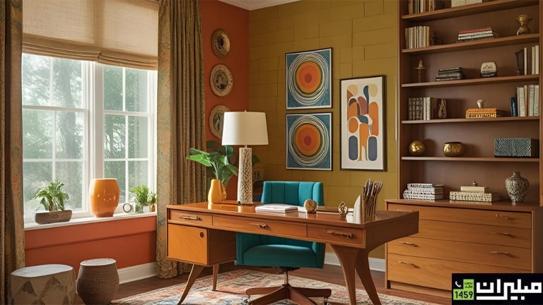نگاهی به دکوراسیون اداری رترو؛ از رنگها تا چیدمان مبلمان