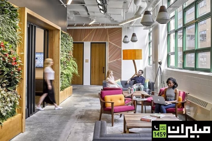 نقش متریالهای طبیعی در دکوراسیون اداری Etsy