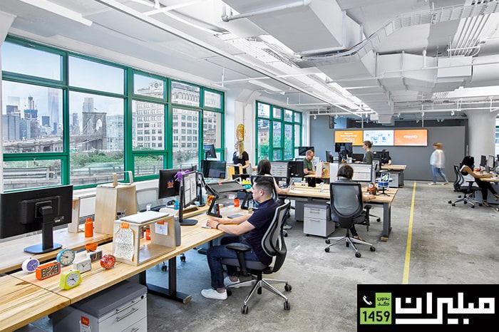 رنگها و نورپردازی در دکوراسیون اداری Etsy